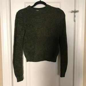 H&M dark green XS knit sweater